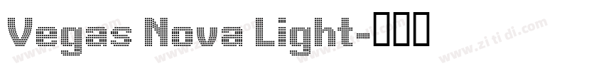 Vegas Nova Light字体转换